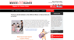 Desktop Screenshot of edisonmusicanddance.com